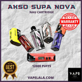 AKSO Supa Nova PRO/NAU Cartridge 12000 Puffs