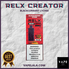 RELX Creator 22000 Blackcurrant Lychee pod flavour in Malaysia