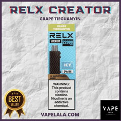 RELX Creator 22000 Grape Tieguanyin pod flavour in Malaysia