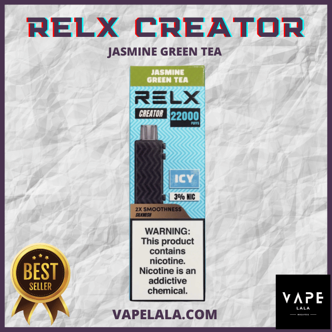 RELX Creator 22000 Jasmine Green Tea pod flavour in Malaysia