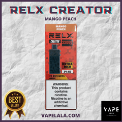RELX Creator 22000 Mango Peach pod flavour in Malaysia