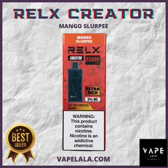 RELX Creator 22000 Mango Slurpee pod flavour in Malaysia