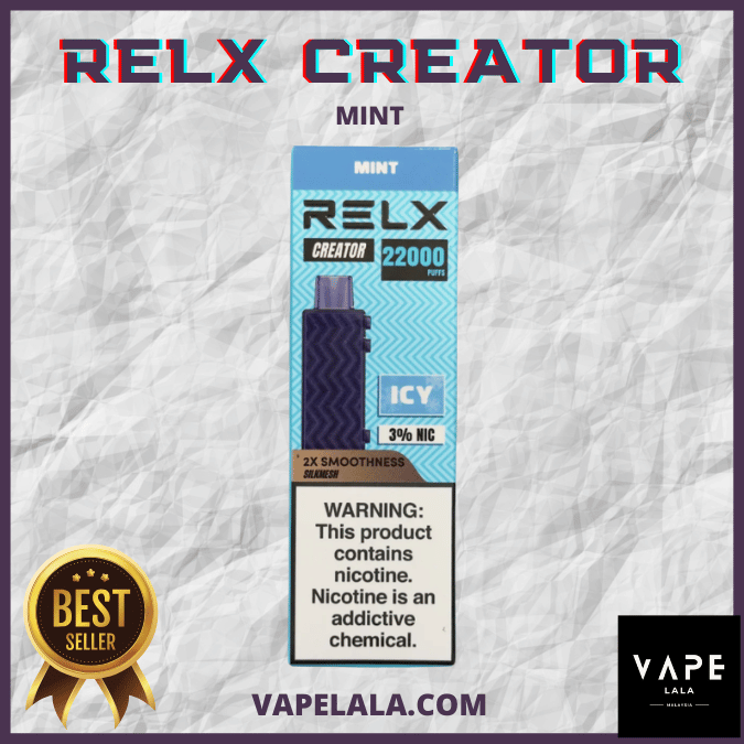 RELX Creator 22000 Mint pod flavour in Malaysia