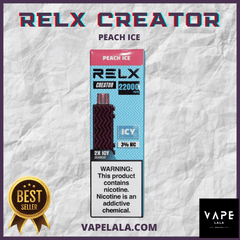 RELX Creator 22000 Peach Ice pod flavour in Malaysia