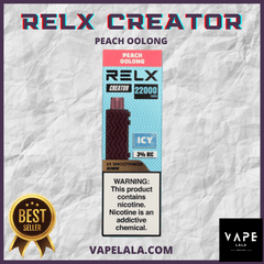 RELX Creator 22000 Peach Oolong pod flavour in Malaysia