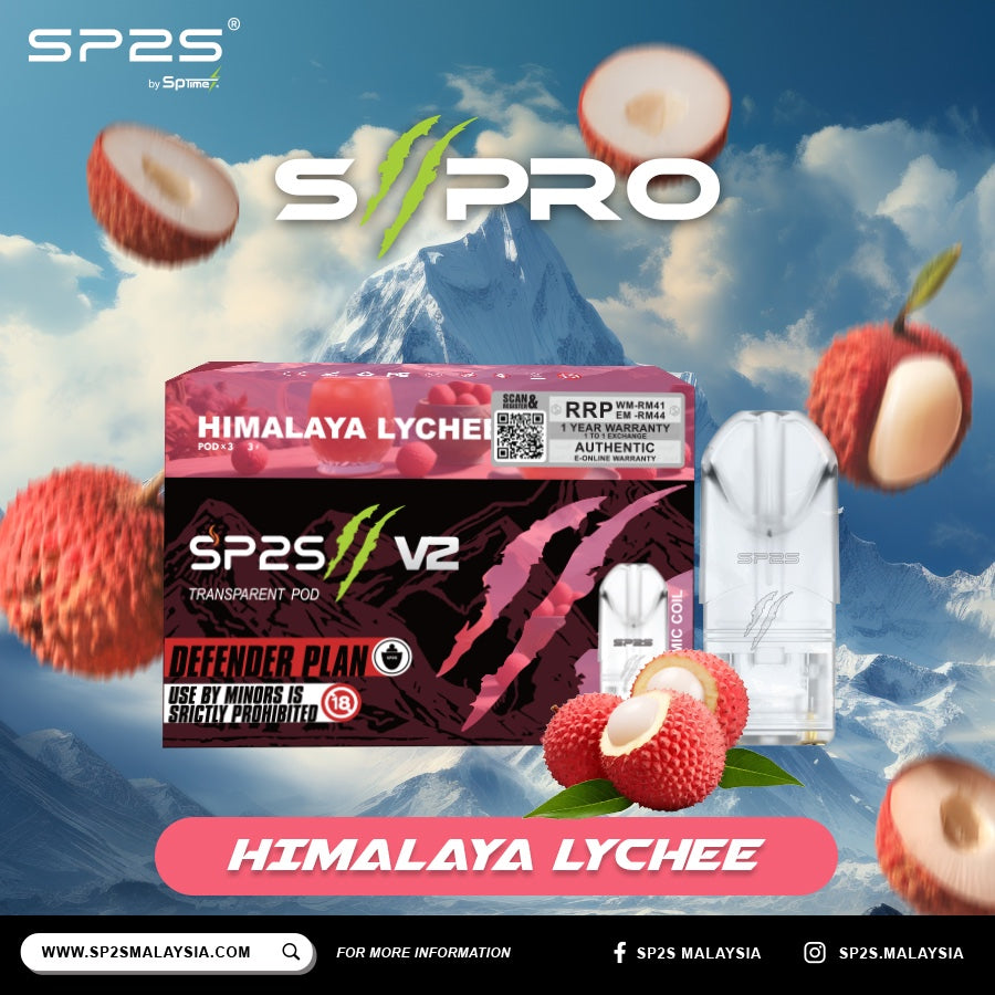 SP2S II Pro Pod Himalaya Lychee vape pod in Malaysia