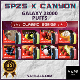 SP2S GALAXY 28000 Puffs