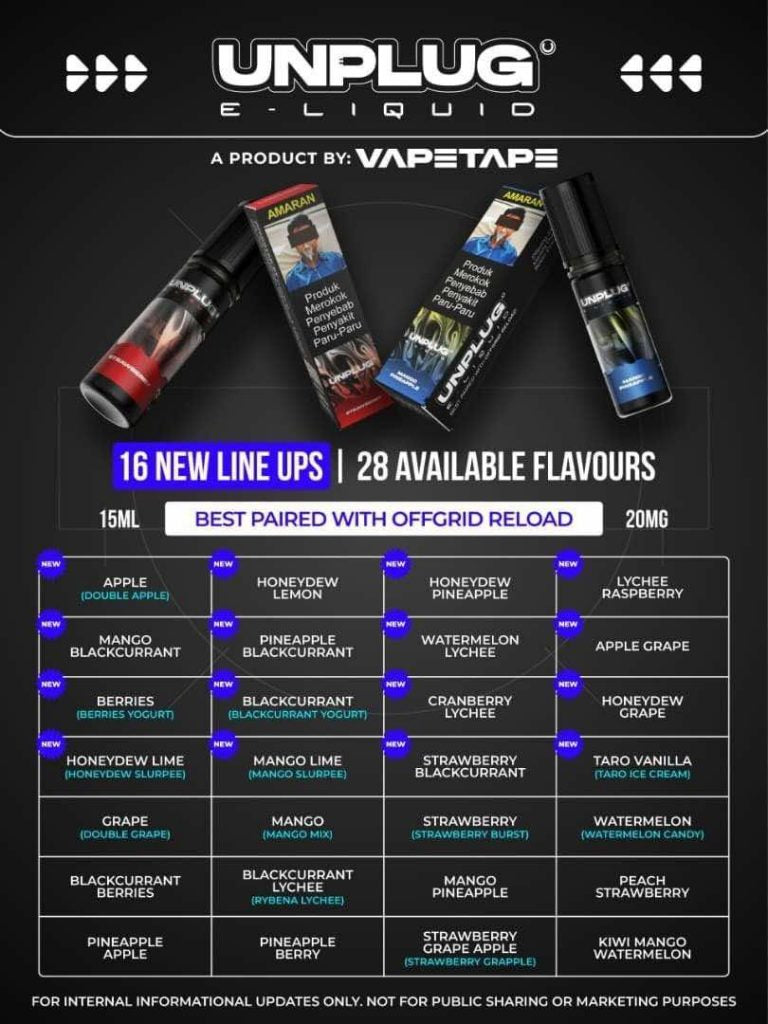 ASDF UNPLUG E-LIQUID 15ML Vape Lala ASDF UNPLUG E-LIQUID 15ML Vape Lala