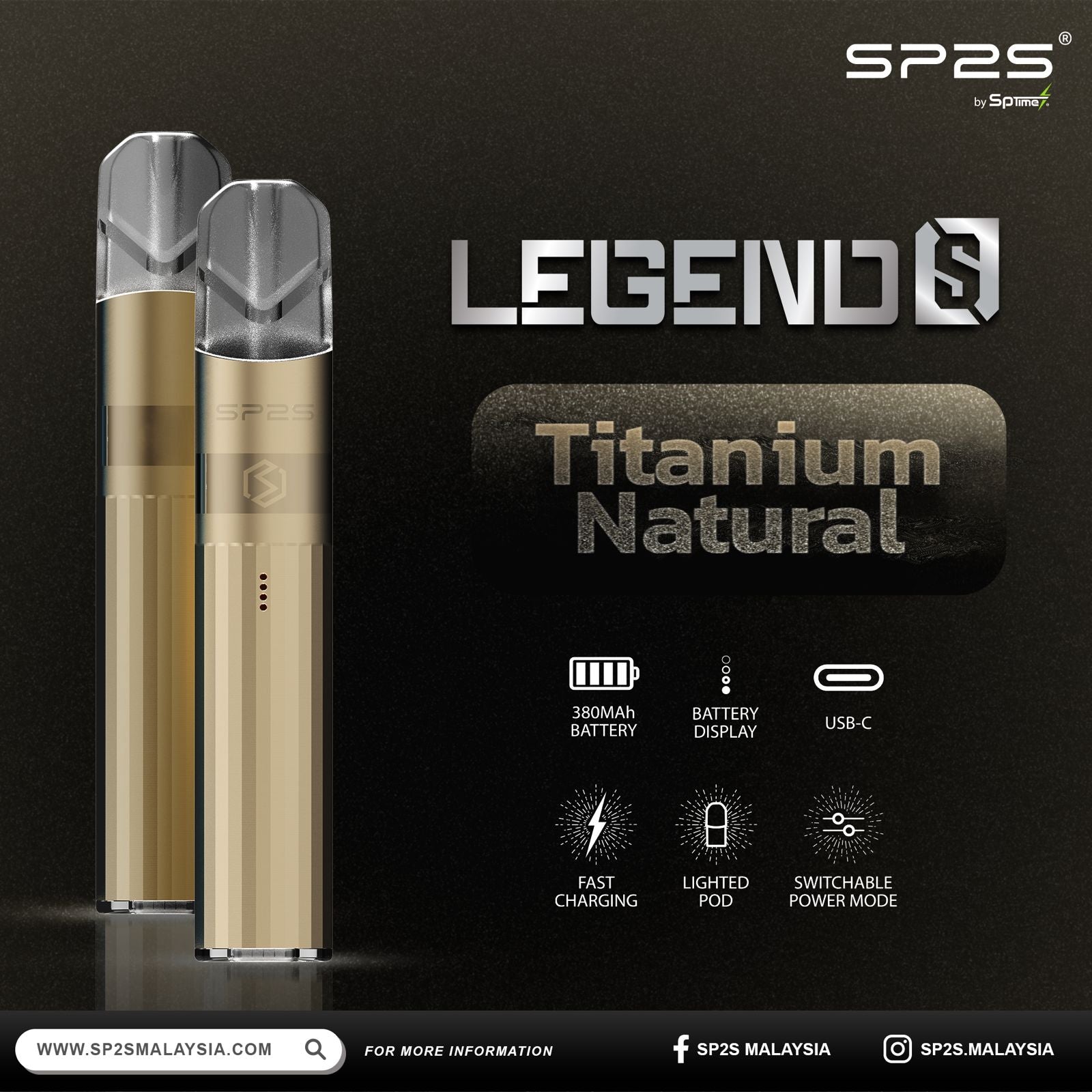 Sp2 Device Legend_S_Titanium_Natural