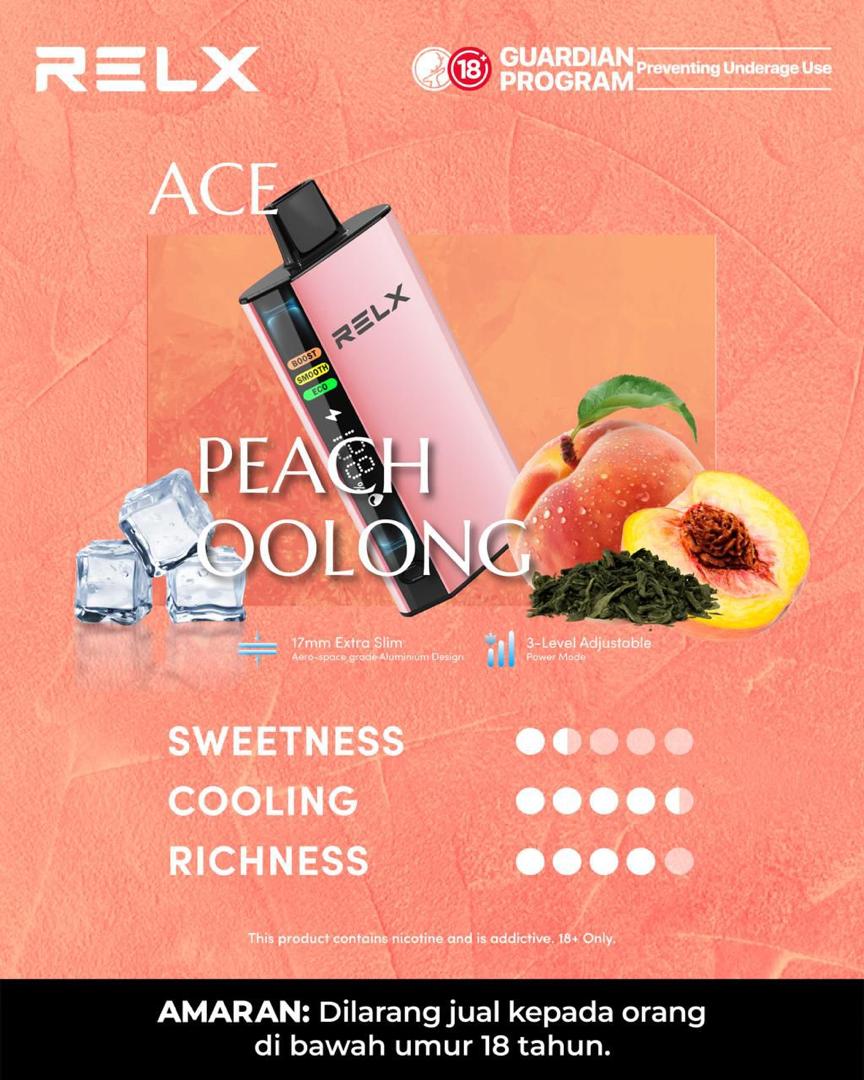 Relx_Disposable_30000_puffs Peach Oolong