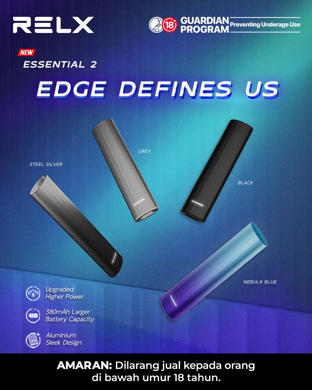 RELX Essential 2 Device (Infinity Compatible) Vape Lala RELX Essential 2 Device (Infinity Compatible) Vape Lala