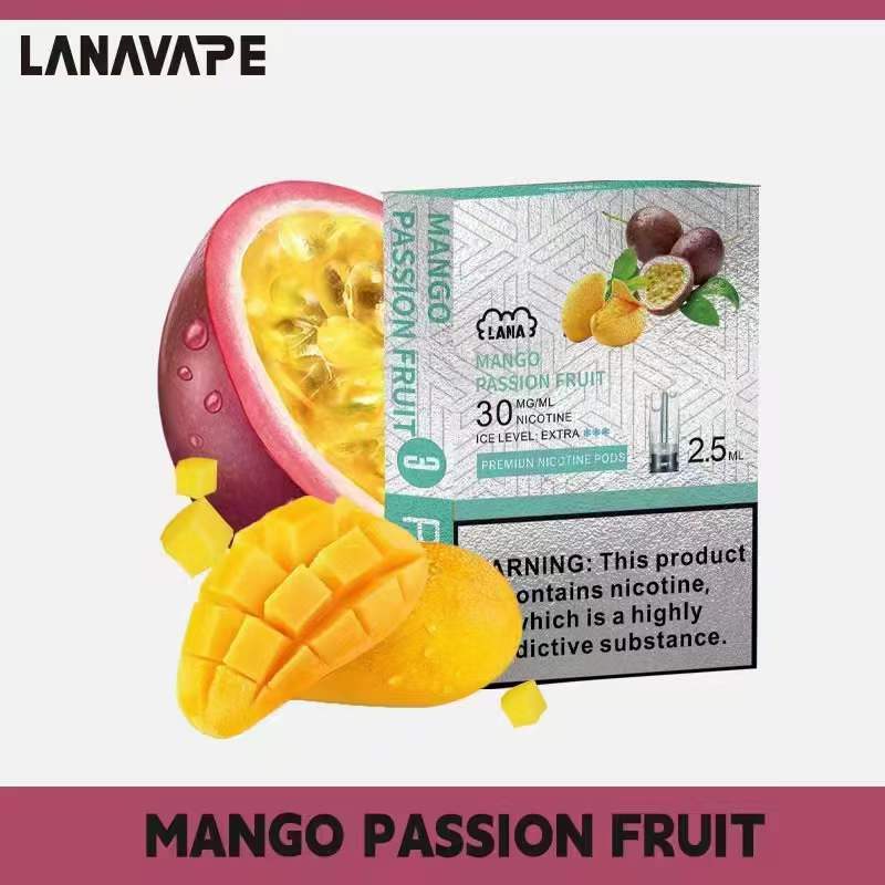 Lana Pod, MANGO PASSION FRUIT flavor, Vape Malaysia - Vapelala