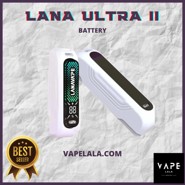 Lana Ultra II 16000 Puffs, Battery, Vape Malaysia - Vapelala