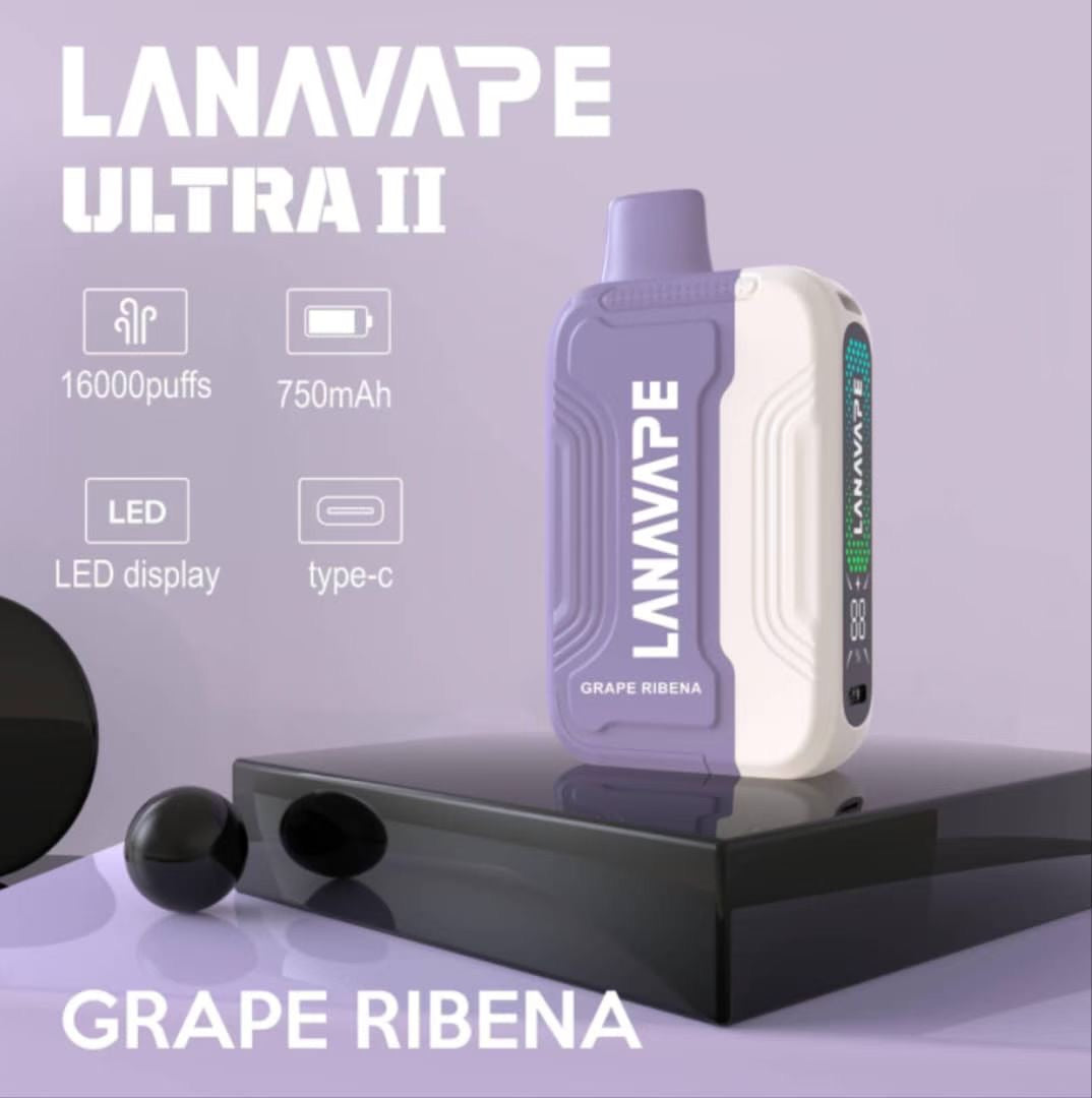 Lana Ultra II 16000 Puffs, Grape Ribena flavor, Vape Malaysia - Vapelala