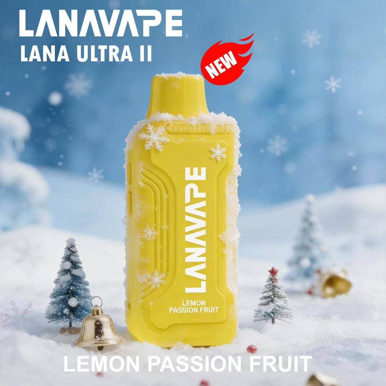 Lana Ultra II 16000 Puffs, Lemon Passionfruit flavor, Vape Malaysia - Vapelala