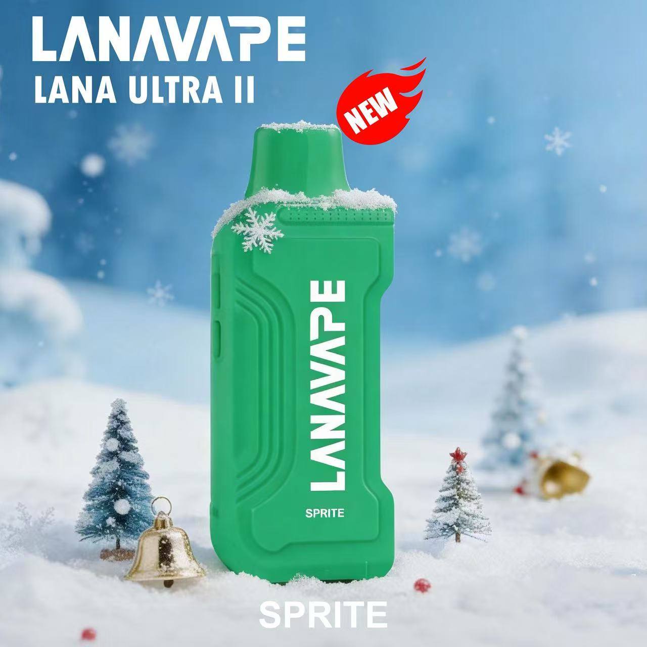 Lana Ultra II 16000 Puffs, Sprite flavor, Vape Malaysia - Vapelala