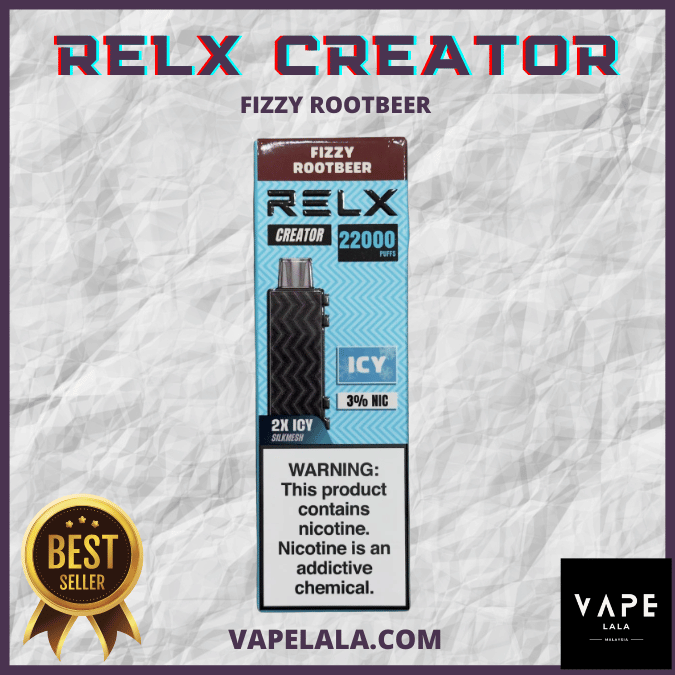 RELX Creator 22000 Fizzy Rootbeer pod flavour in Malaysia