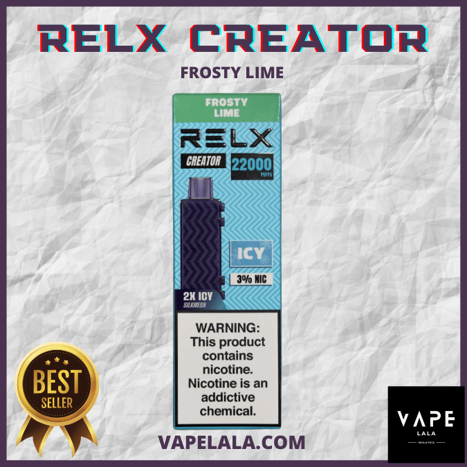 RELX Creator 22000 Frosty Lime pod flavour in Malaysia