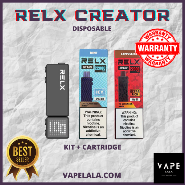 RELX Creator 22000 puffs disposable vape in Malaysia