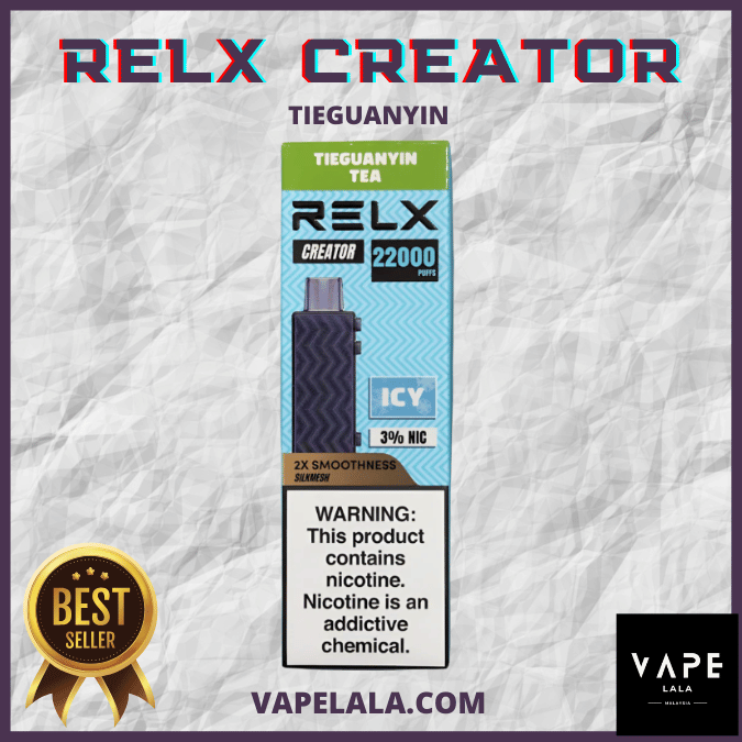 RELX Creator 22000 Tie Guan Yin pod flavour in Malaysia