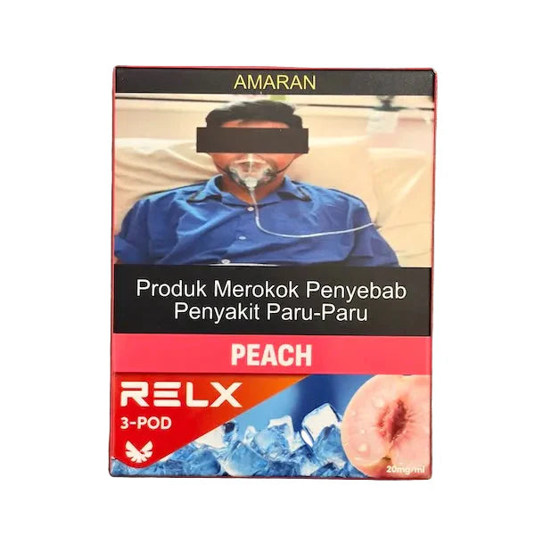 Relx Pod Real Infinity, Freezy Peach flavor, Vape Malaysia - Vapelala