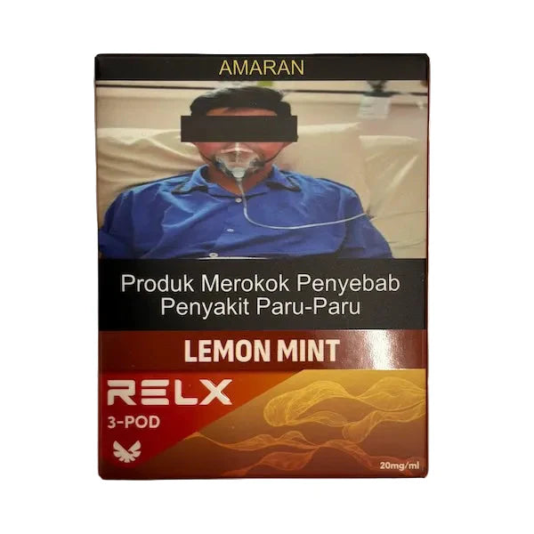 Relx Pod Real Infinity, Lemon Mint flavor, Vape Malaysia - Vapelala