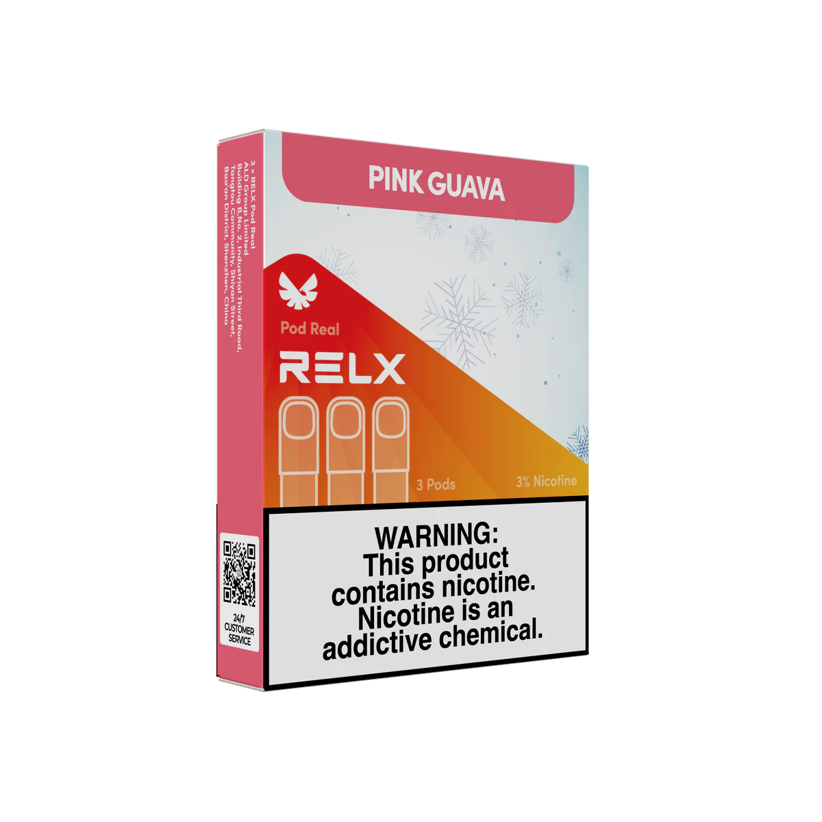 Relx Pod Real Infinity, Pink Guava flavor, Vape Malaysia - Vapelala
