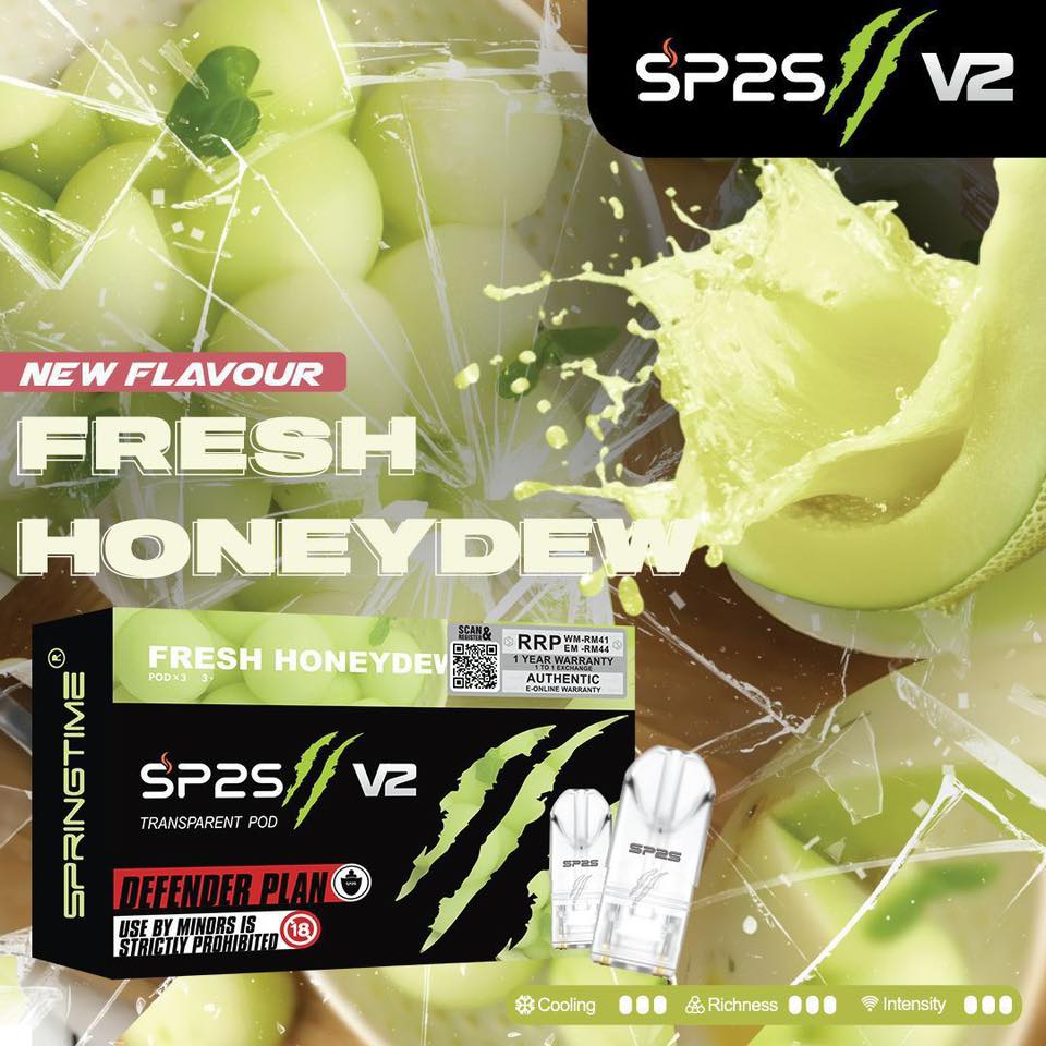 SP2S II Pro Pod Fresh Honeydew vape pod in Malaysia