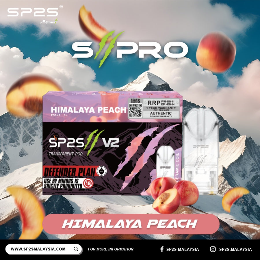 SP2S II Pro Pod Himalaya Peach vape pod in Malaysia