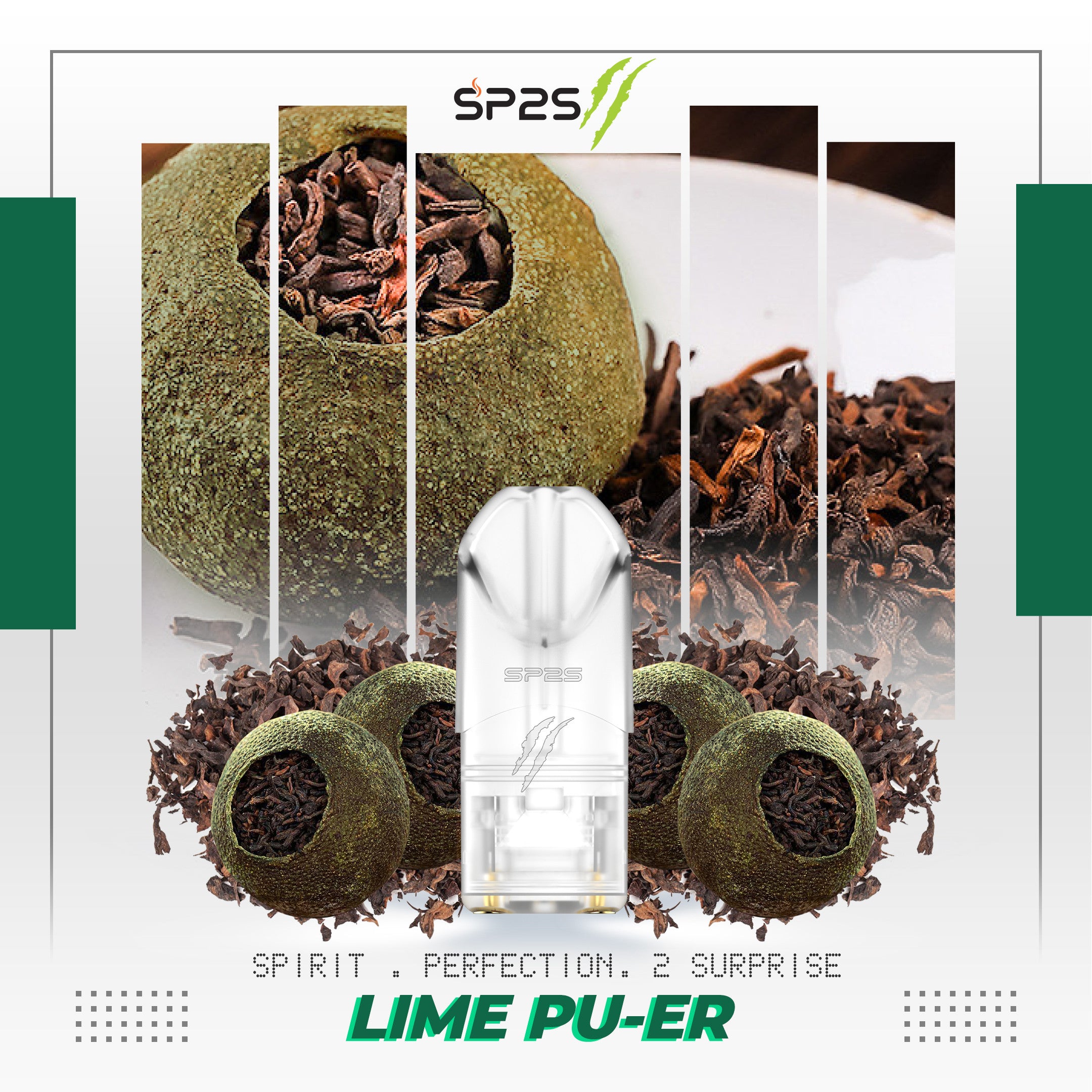 SP2S II Pro Pod Lime Puer vape pod in Malaysia