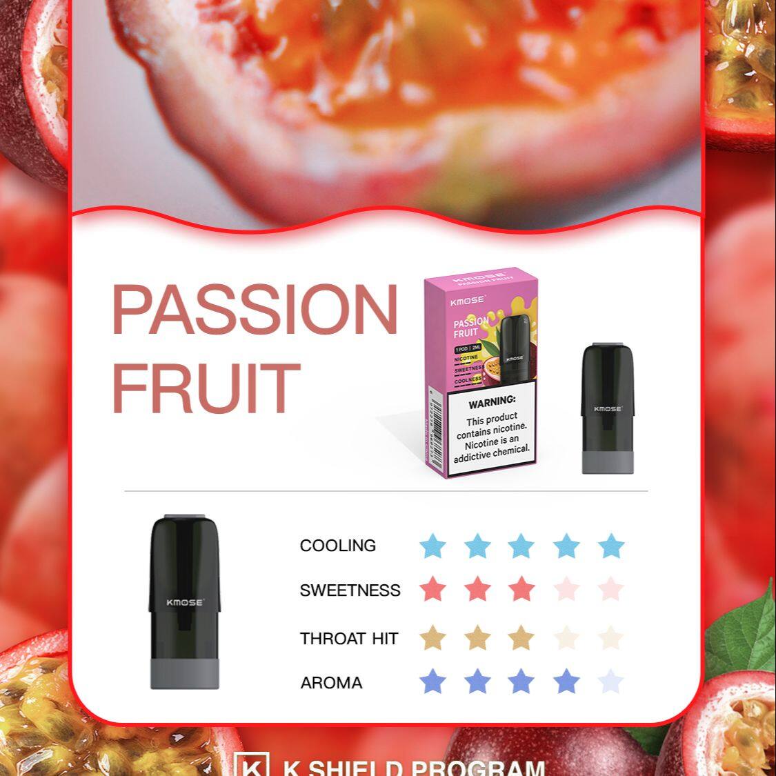 KMOSE Vape PASSION FRUIT