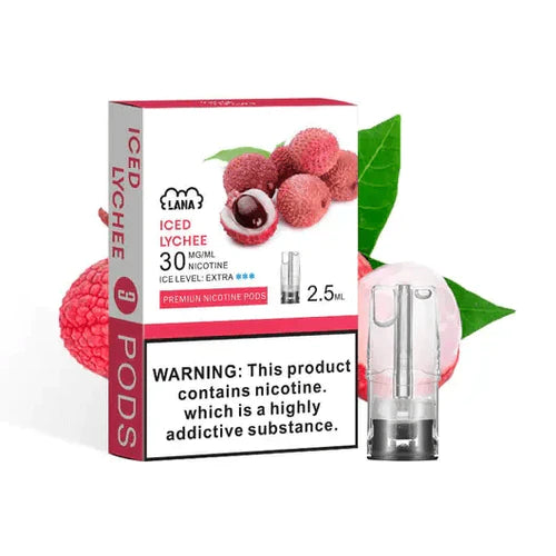 Lana Pod, ICED LYCHEE flavor, Vape Malaysia - Vapelala