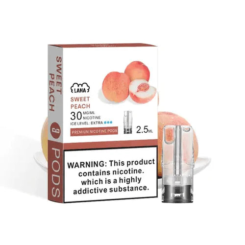 Lana Pod, SWEET PEACH flavor, Vape Malaysia - Vapelala